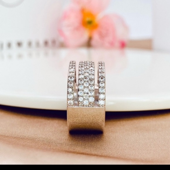 Eternity Triple Row Engagement Band - Picture 16 of 16